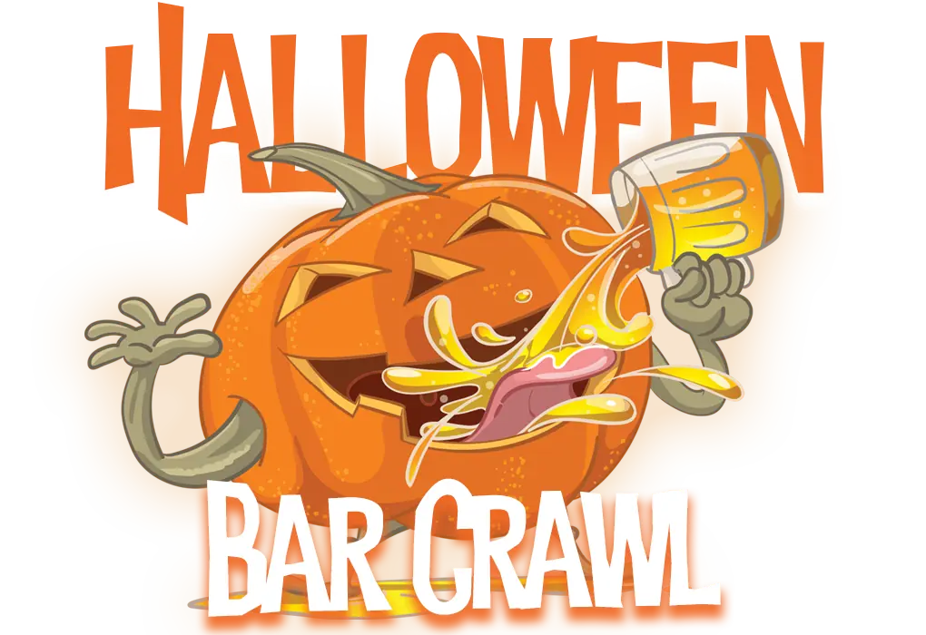 Official Halloween Bar Crawl artwork from Crawl With Us